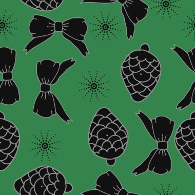 arka plan için sorunsuz Noel deseni, vektör illüstrasyon