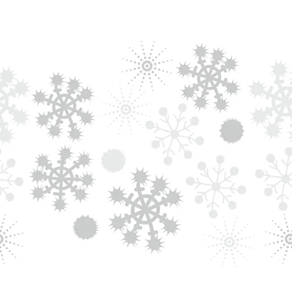 Seamless Pattern Colorful Snowflakes Vector Background — Stock Vector