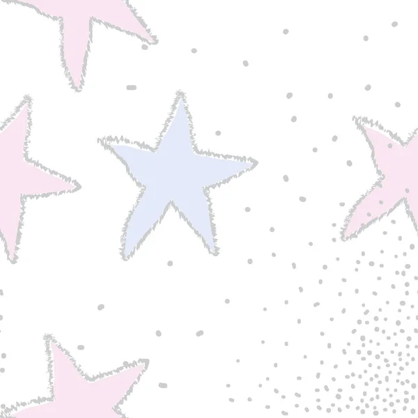 Рождественские Звезды Заднем Плане Точками — стоковый вектор