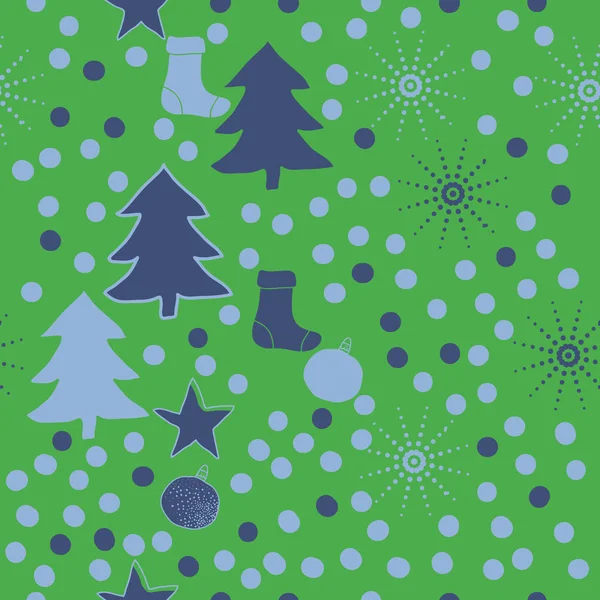 Sömlös Julmönster För Bakgrund Vektor Illustration — Stock vektor