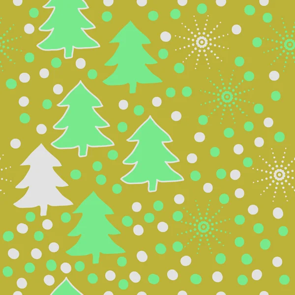 Bezešný Vánoční Vzor Pro Pozadí Vektorový Ilustrace — Stockový vektor