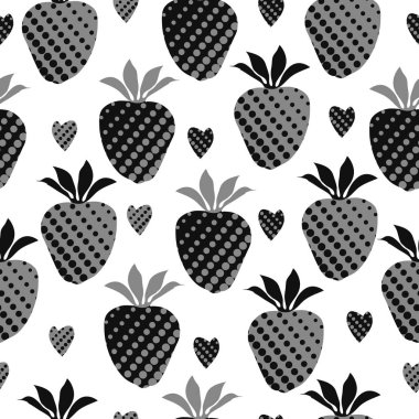 Renkli çilek ile dikişsiz desen