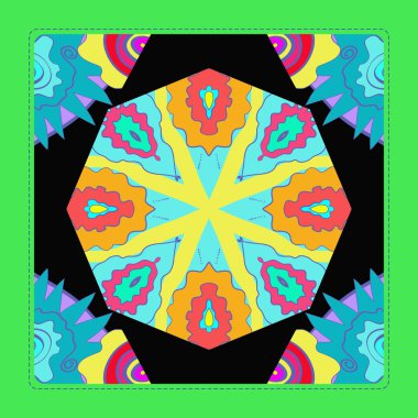 Soyut basit çiçek süsleme Dikişsiz desen