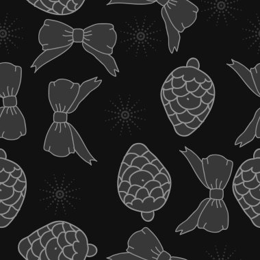 arka plan için sorunsuz Noel deseni, vektör illüstrasyon