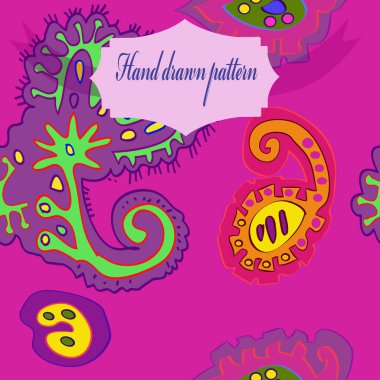 Renkli çiçek motiflerinin dikişsiz deseni