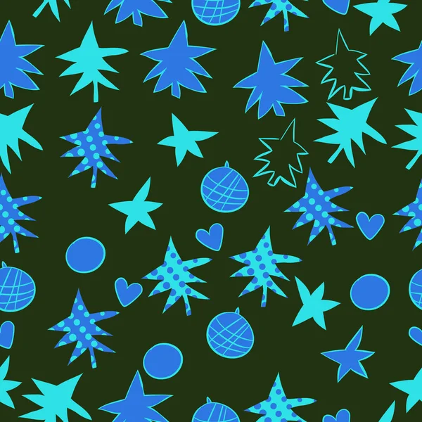 Motif Noël Sans Couture Pour Fond Illustration Vectorielle — Image vectorielle