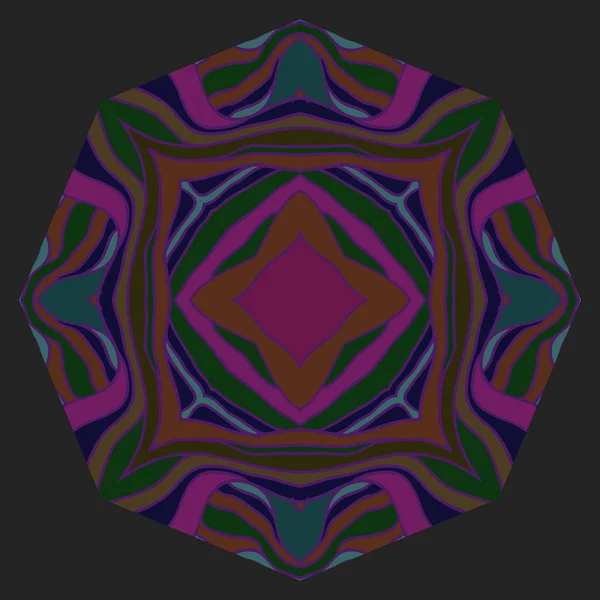 Patrón Circular Motivo Rayado Color Estrella — Archivo Imágenes Vectoriales