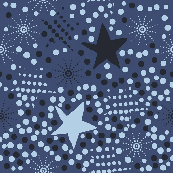 kutlama yıldız dikişsiz desen, vektör illüstrasyon