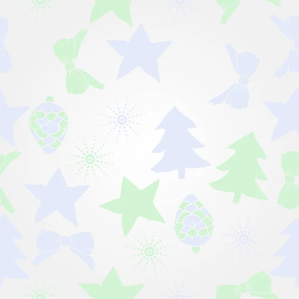 ベクトルイラストのためのシームレスなクリスマスパターン — ストックベクタ