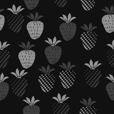 Renkli çilek ile dikişsiz desen