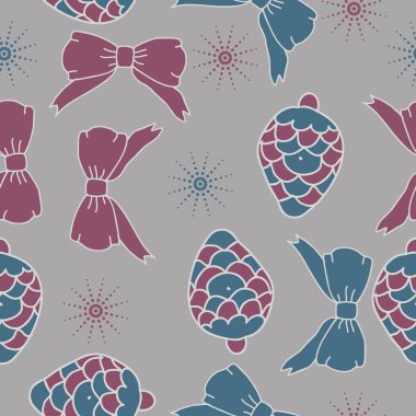 arka plan için sorunsuz Noel deseni, vektör illüstrasyon