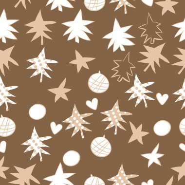 arka plan için sorunsuz Noel deseni, vektör illüstrasyon