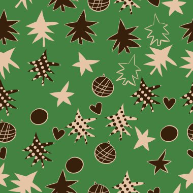 arka plan için sorunsuz Noel deseni, vektör illüstrasyon