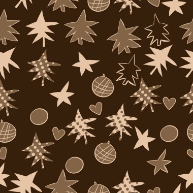 arka plan için sorunsuz Noel deseni, vektör illüstrasyon