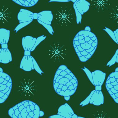 arka plan için sorunsuz Noel deseni, vektör illüstrasyon