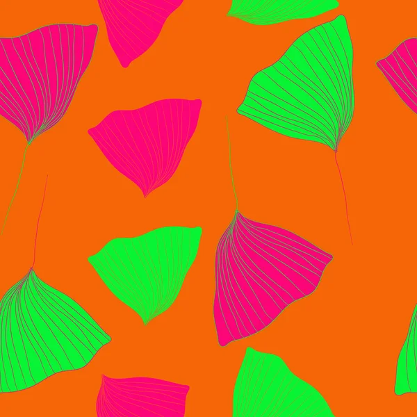 Patrón Abstracto Sin Costuras Con Tiernos Pétalos Flores — Vector de stock