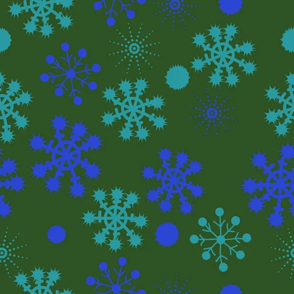 Modèle Sans Couture Avec Des Flocons Neige Colorés Fond Vectoriel — Image vectorielle