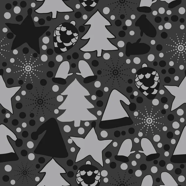 Motif Noël Sans Couture Pour Fond Illustration Vectorielle — Image vectorielle