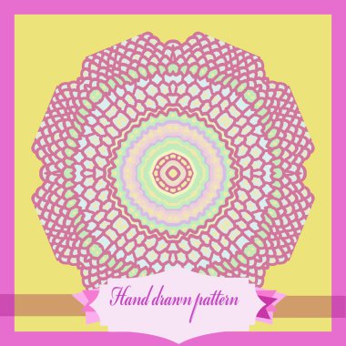 Arka plan olarak soyut daire ile Kart, sadece vektör illüstrasyon