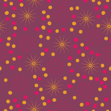 kutlama yıldız dikişsiz desen, vektör illüstrasyon