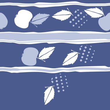 Renkli elma ve yaprakları ile Dikişsiz desen