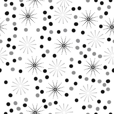 kutlama yıldız dikişsiz desen, vektör illüstrasyon