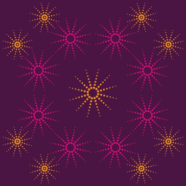 kutlama yıldız dikişsiz desen, vektör illüstrasyon