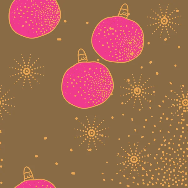 Набір Різдвяних Кульок Феєрверків — стоковий вектор