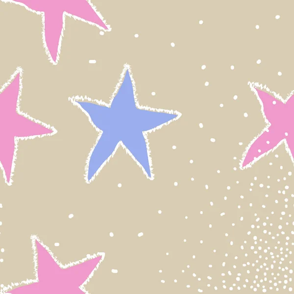 Estrellas Navidad Fondo Con Puntos — Vector de stock