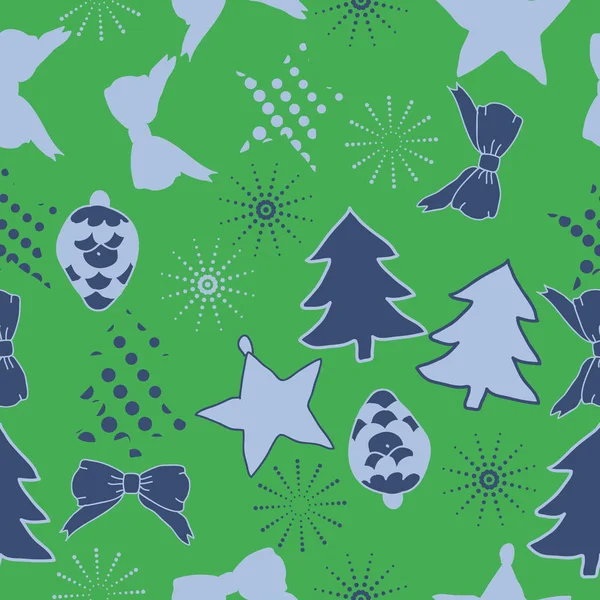 Zestaw Świątecznych Gwiazd Drzew — Wektor stockowy