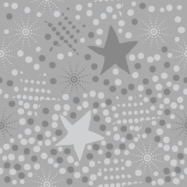 kutlama yıldız dikişsiz desen, vektör illüstrasyon