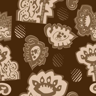 Soyut basit yaprakların kusursuz deseni