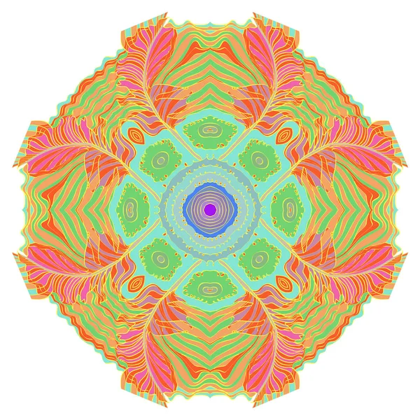 抽象的な単純な円形の背景のシームレスなパターン — ストックベクタ
