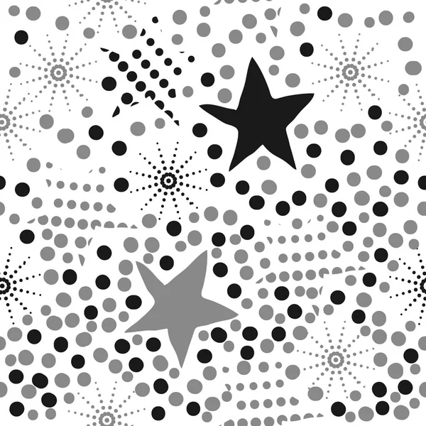 Feier Sterne Nahtlose Muster Vektorillustration — Stockvektor