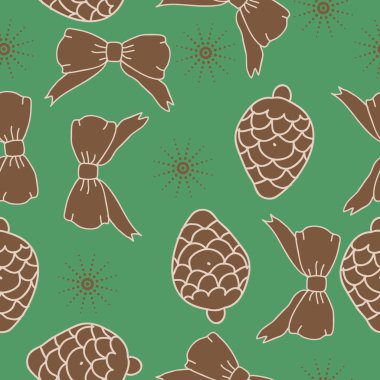 arka plan için sorunsuz Noel deseni, vektör illüstrasyon