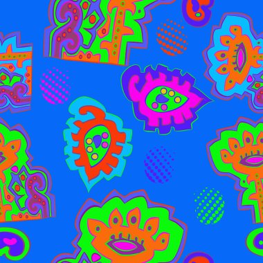 Soyut basit yaprakların kusursuz deseni