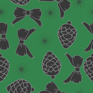 arka plan için sorunsuz Noel deseni, vektör illüstrasyon