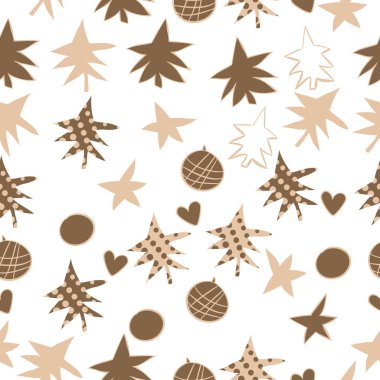 arka plan için sorunsuz Noel deseni, vektör illüstrasyon