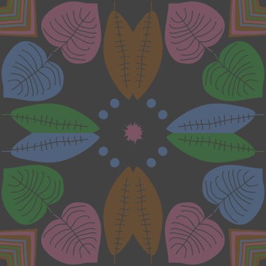 Arka planda kesintisiz ağaç yaprağı kümesi