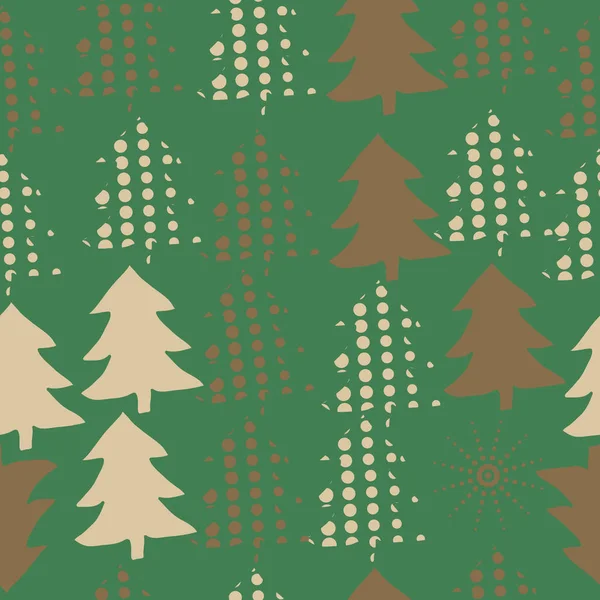 Набор Рождественских Деревьев Точками — стоковый вектор
