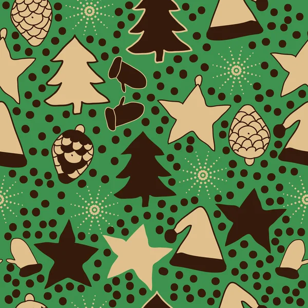 arka plan için sorunsuz Noel deseni, vektör illüstrasyon