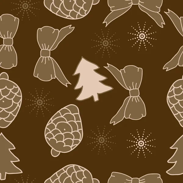 arka plan için sorunsuz Noel deseni, vektör illüstrasyon