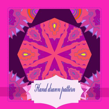 Soyut basit çiçek süsleme Dikişsiz desen