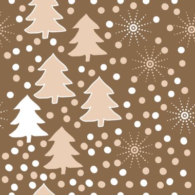 arka plan için sorunsuz Noel deseni, vektör illüstrasyon