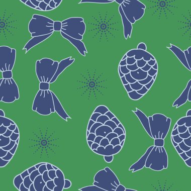 arka plan için sorunsuz Noel deseni, vektör illüstrasyon