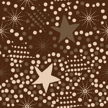 kutlama yıldız dikişsiz desen, vektör illüstrasyon