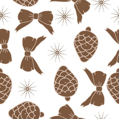 arka plan için sorunsuz Noel deseni, vektör illüstrasyon