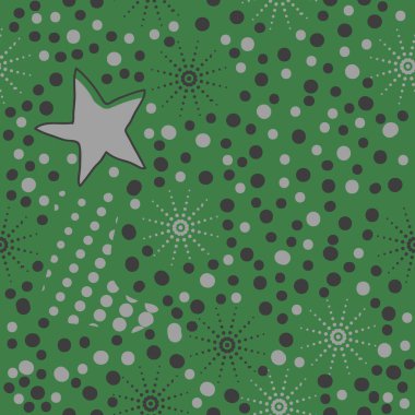 kutlama yıldız dikişsiz desen, vektör illüstrasyon