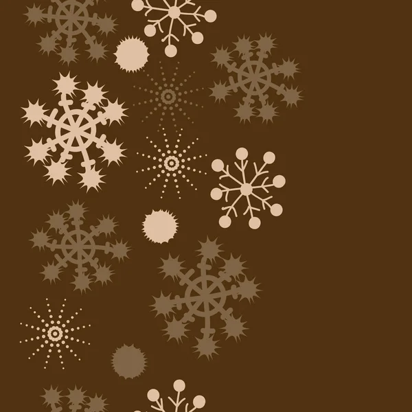 Patrón Sin Costuras Con Copos Nieve Colores Fondo Vectorial — Archivo Imágenes Vectoriales