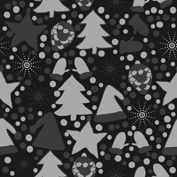 Seamless Christmas Pattern Background Vector Illustration — Stock Vector